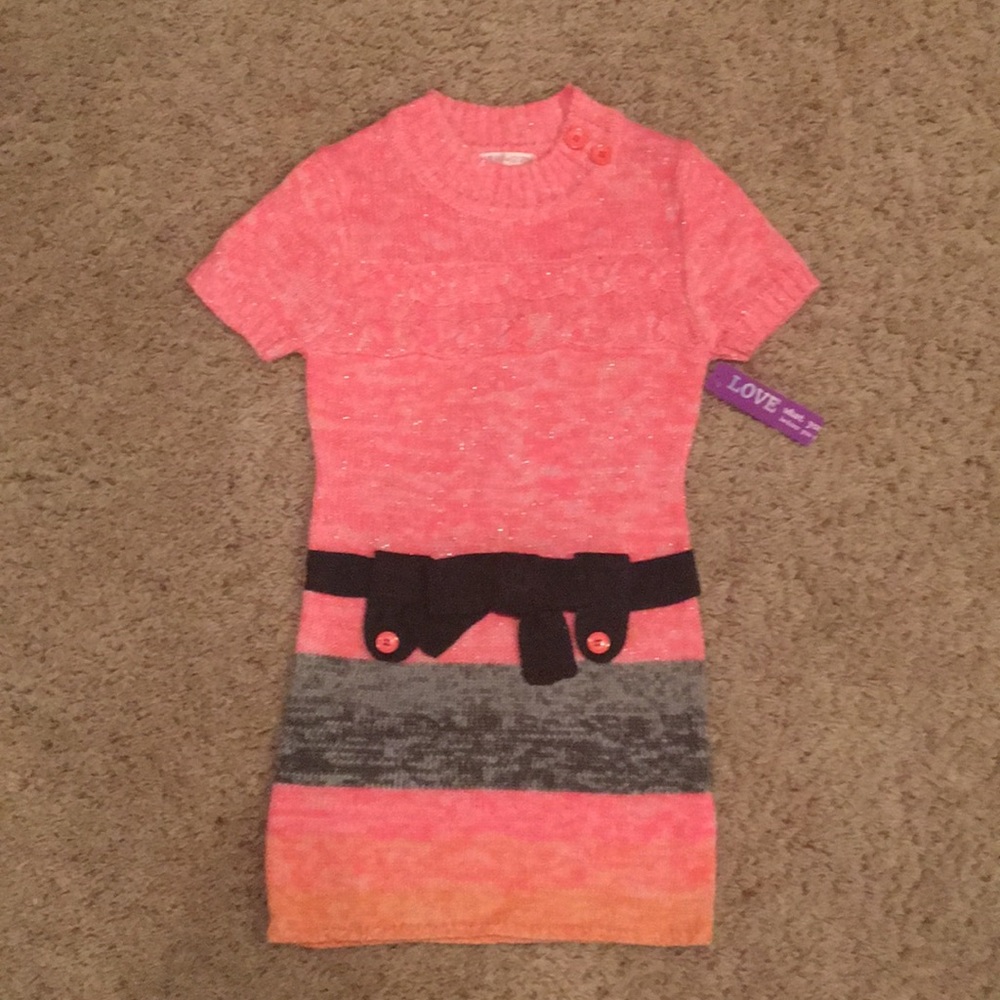 Love @ first SIGHT sweater dress (girls size 6x)